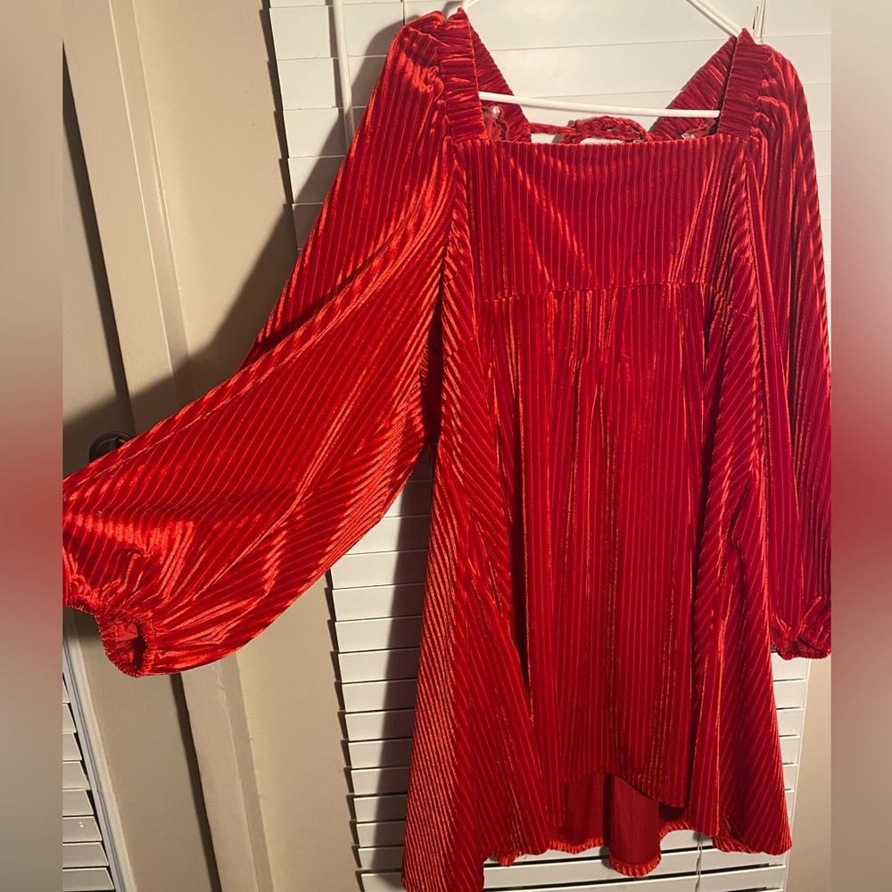 Velvet Babydoll dress